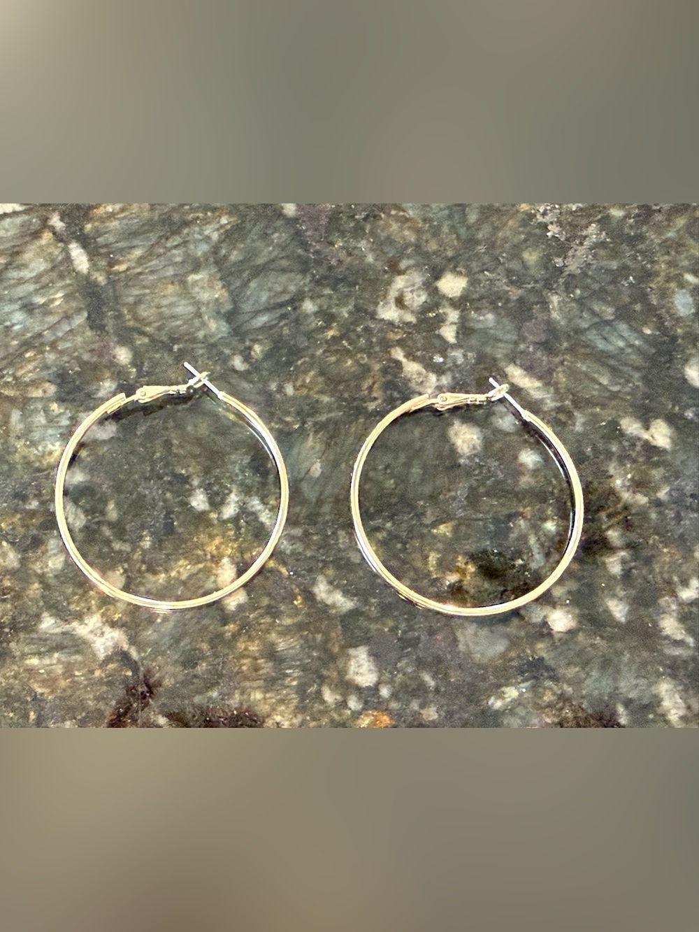 Gold midsize hoop 2” Earrings Women's Jewelry